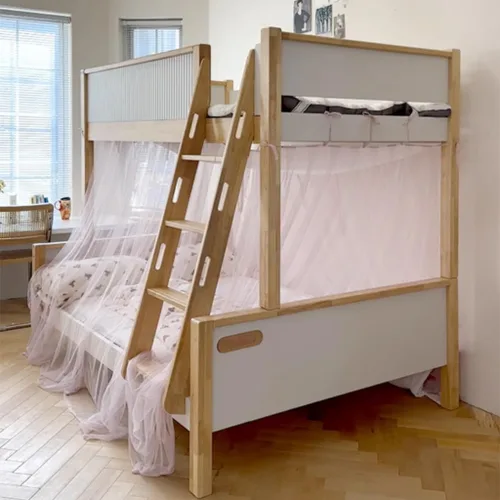 Miniatura 2 de 4 postes esquineros para dormitorio de estudiantes, litera, mosquitera, cortinas de cama para dormitorio, escuela, universidad, decoración de Rosa