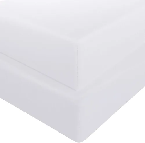 Miniatura 13 de FLXXIE Paquete de 2 sábanas bajeras de microfibra para cuna, súper suaves y acogedoras para colchón estándar de cuna y de niño pequeño, 28 x 52