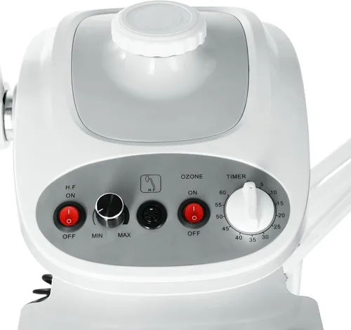 Miniatura 5 de Funnylife Vaporizador facial de aromaterapia 3 en 1, lámpara LED de aumento 5X, máquina de alta frecuencia,Equipo de belleza de spa de salón