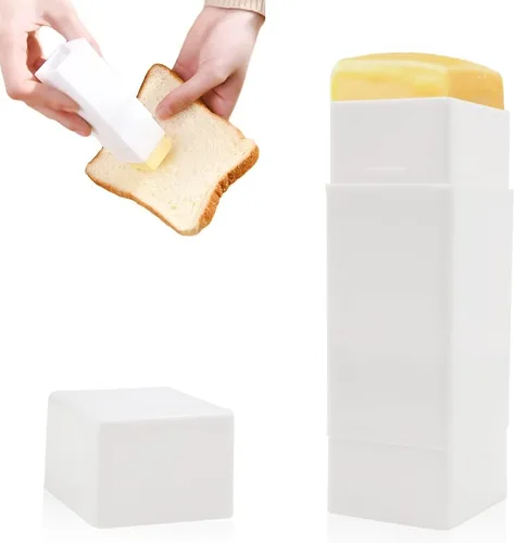 Esparcidor de mantequilla de plástico tipo rotativo, esparcidor de mantequilla de mazorca de maíz, dispensador de mantequilla, soporte para barra de