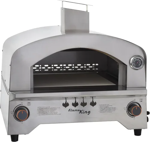 Miniatura 9 de Flame King Horno al aire libre para pizza y alimentos de gas propano para acampar, patio trasero, portón trasero