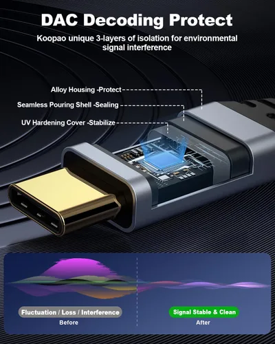 Miniatura 3 de Cable auxiliar USB C a auriculares de 6.6 pies, USB C a 0.138 in, cable estéreo de automóvil compatible con iPhone 15 Plus/15 Pro Max, Galaxy S23