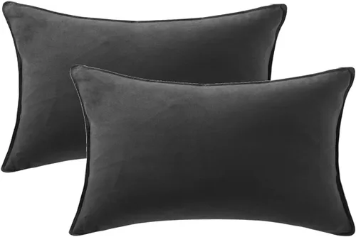 Miniatura 13 de Fancy Homi - Paquete de 2 fundas de almohada decorativas azul real de 14x14 pulgadas para sala de estar, sofá cama, sofá, decoración moderna bohemia