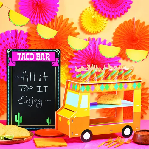 Miniatura 3 de Fun Express Soporte de golosinas para cupcakes para camiones de comida (incluye conos de golosinas) - Cinco de Mayo, Fiesta y VBS Suministros