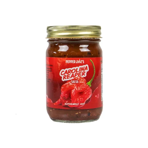 Pepper Joe's Carolina Reaper Salsa – Salsa supercaliente peligrosamente deliciosa con pimienta más caliente del mundo e ingredientes frescos – Tarro