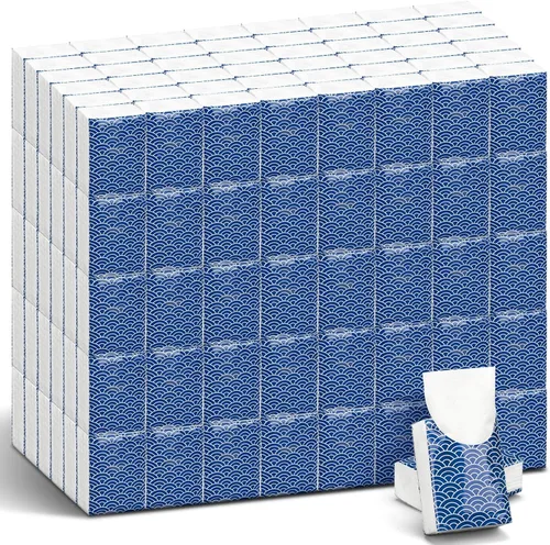 Honoson Paquete de 200 pañuelos de bolsillo a granel, 2000 hojas, pequeños pañuelos individuales a granel, 3 capas, mini paquetes de pañuelos