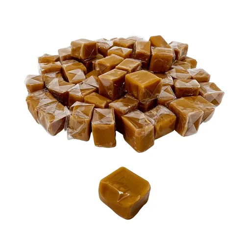 Miniatura 3 de Dulces especiales de vacaciones de caramelo de vainilla suave - 1 lb - Golosinas gourmet de caramelo cuadrado de vainilla masticable al