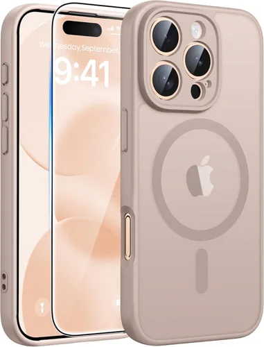 Miniatura 178 de FNTCASE - Funda para iPhone 16 Pro: magnética, mate, translúcida, de grado militar, protectora contra caídas, resistente, fina, duradera y a prueba