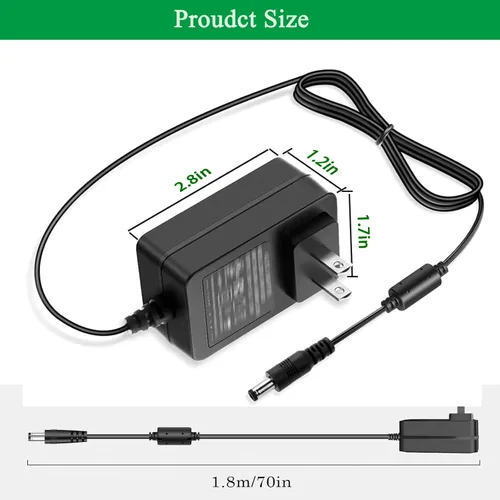 Miniatura 9 de Fuente de alimentación de 24 V 1.5 A, cable de alimentación CC 24 V, para tira de luz LED de 24 V CC difusor de aceite esencial de 24 voltios, CA