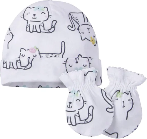 Miniatura 2 de Onesies Brand Conjunto de gorro y manoplas unisex para bebé, 12 piezas