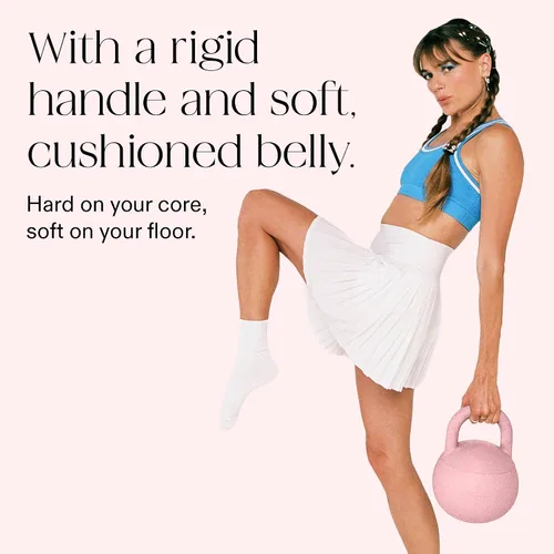 Miniatura 3 de Bala Kettleball, pesas rusas suaves para mujer, equipo de entrenamiento de fuerza y núcleo para entrenamientos de gimnasio en casa, pesas