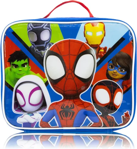 Miniatura 14 de Fast Forward Marvel Avengers - Lonchera para niños, lonchera aislada para niños, niñas, unisex, niños pequeños, lonchera reutilizable negra