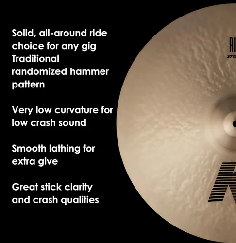 Miniatura 4 de Zildjian Serie K - Platillo ride de 20 pulgadas (50,8 cm)