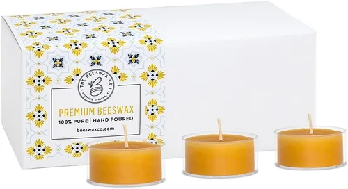 Miniatura 7 de The Beeswax Co - Velas de cera de abejas ligeras, perfumadas a miel natural, para el hogar, larga duración y ecológicas, mecha de algodón, quema