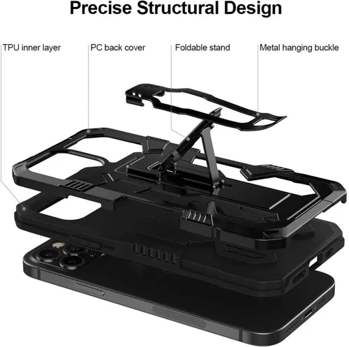 Miniatura 6 de Funda compatible con Samsung Galaxy Note 20 5G, con protector de pantalla de vidrio templado y clip para cinturón, cuerpo completo, resistente, a