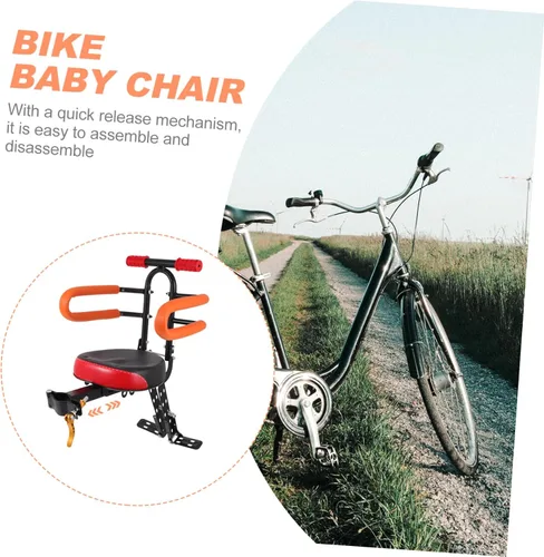 Miniatura 5 de KICHOUSE Asiento de bicicleta de sillín para niños y niñas, asiento de bicicleta cómodo, seguro, fácil de instalar, crece