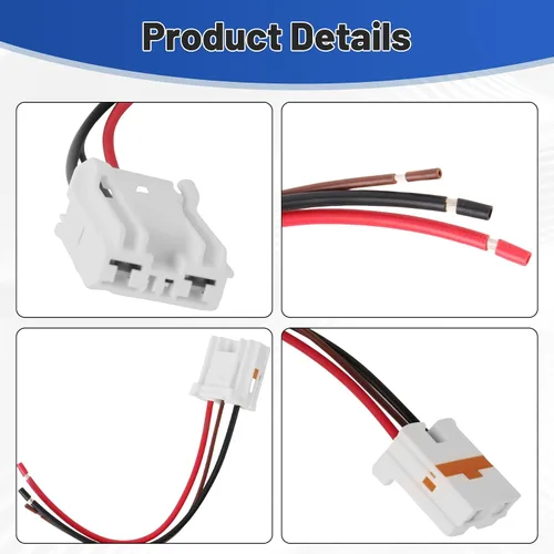 Miniatura 6 de Repuesto del conector del motor del ventilador para 97113-G2000, compatible con KIA Forte 2018-2024 Direct Plug Play con arnés de coleta de 4