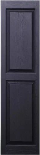 Miniatura 2 de Polaris - Persianas de vinilo Homeside con panel elevado (1 par), 14-1/2 pulgadas x 71 pulgadas, color 050 negro