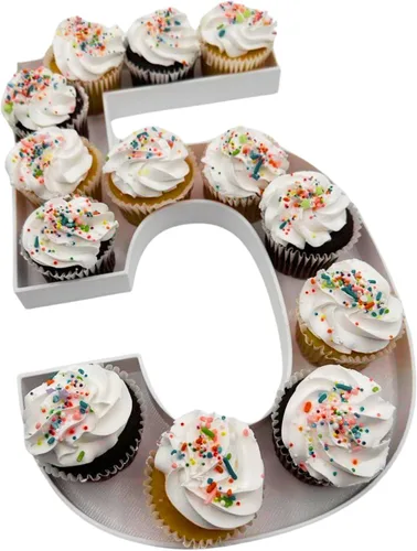Miniatura 31 de 12" o GRANDE 16" - Cajas de número rellenables de plástico reutilizables de alta calidad para embutidos, cajas de cartas para fiesta de cumpleaños