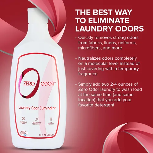 Miniatura 7 de Zero Odor – Eliminador de olores para lavandería – Elimina permanentemente el olor de la ropa – Tecnología molecular patentada. Ideal para ropa