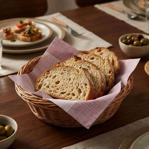Miniatura 4 de Restaurantware Luxenap - Servilletas cuadradas de papel blanco de 15.8 x 15.8 pulgadas, 25 servilletas de papel blanco duraderas y sostenibles