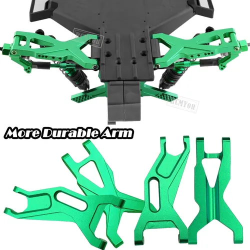 Miniatura 6 de Pieza de actualizaciones para 1/10 Slash 2WD/Slash 2WD VXL, aleación Big Bore RC amortiguador de choques, brazo de suspensión delantero trasero