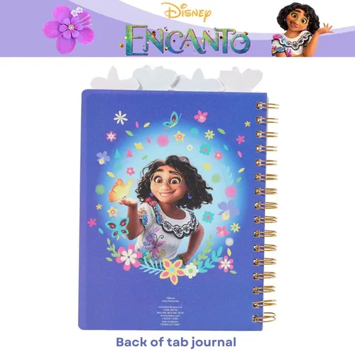 Miniatura 6 de Disney Encanto - Cuaderno con pestañas encuadernadas, encuadernado en espiral, 96 páginas a rayas, 8 x 7 pulgadas, morado