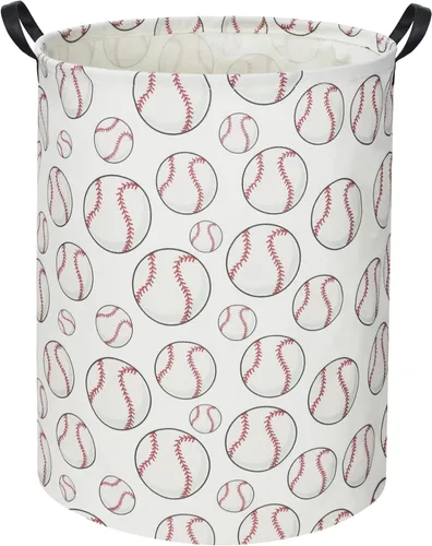 Cesta de lavandería de béisbol para niños Cesta de bebé para niños Cesta de almacenamiento de juguetes para habitación de niños Decoración de