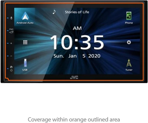 Miniatura 2 de BoxWave Protector de pantalla compatible con JVC KW-M560BT – ClearTouch Anti-reflejo (paquete de 2), antihuellas mate para JVC KW-M560BT, JVC