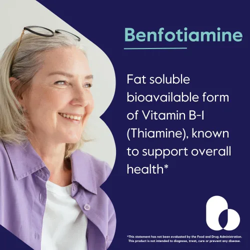 Miniatura 2 de Benfotiamina 300 mg (60 cápsulas vegetarianas) sin estearatos - sin dióxido de silicio - vegano - sin OMG - sin gluten