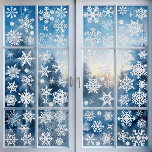 Miniatura 13 de Decoraciones patrióticas para ventanas del 4 de julio, 9 hojas de calcomanías de ventana de bandera estadounidense para ventanas de vidrio