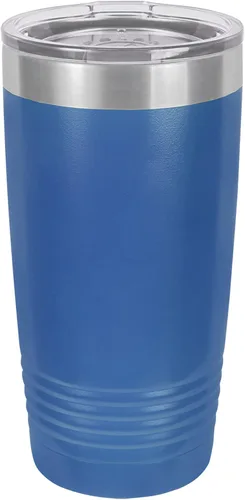 Polar Camel Vaso aislado al vacío de acero inoxidable de 20 onzas (azul rey)