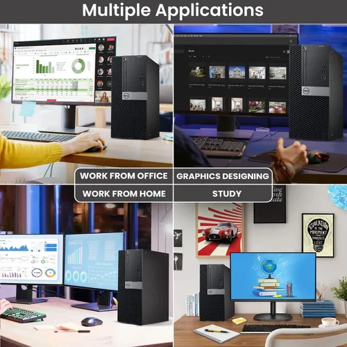 Miniatura 6 de Dell Torre PC de sobremesa – Procesador Intel Core i5-6500 de 6ª generación – 8 GB DDR4 RAM – 256 GB SSD – Teclado y mouse – Wi-Fi – Oficina, Hogar