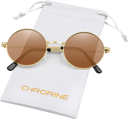 Miniatura 12 de CHRORINE Gafas de sol hippie redondas de los años 70, lentes retro para mujeres y hombres, accesorio de fiesta, festival, moda, gafas de sol vintage