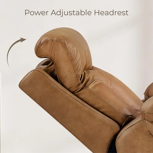 Miniatura 4 de KISLOT Power Recliner Chair Wall Hugger Recliner with Adjustable Headrest and Footrest Dual Motor Electric Faux Leather Reclining Sofa with