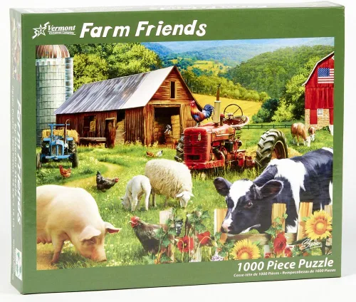 Miniatura 2 de Vermont Christmas Company Rompecabezas de 1000 piezas de Farm Friends