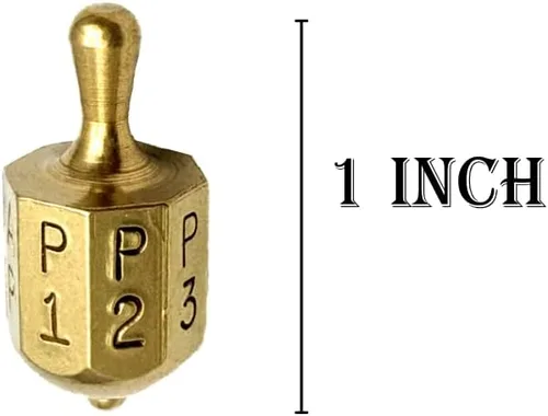 Miniatura 2 de Poner y tomar Spinner - Juego de latón macizo Spin Dados Top Juego de azar Adulto Juego de azar Spinner TOP Dados Tipo Spinning FAUROREST