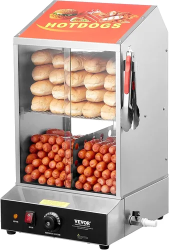Miniatura 12 de VEVOR Exhibidor Calentador de Alimentos Comercial de 2 Niveles, Calentador Exhibidor de Alimentos de 800W con Luz para Mejorar la Exhibición
