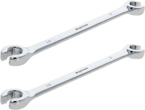 Miniatura 23 de Utoolmart Llave de tuerca de destello, 0.945 in x 1.063 in, doble extremo abierto, acero de alto carbono chapado en cromo espejo, para mantenimiento