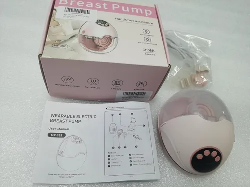 Miniatura 4 de ARICHOMY Extractor de leche manos libres, extractores de leche portátiles con 4 modos, 12 niveles, extracción de leche portátil para trabajo, viajes