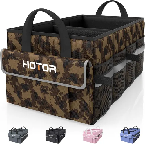 Miniatura 4 de HOTOR Organizador de maletero, organizador de automóvil con 5 bolsillos, organizador de maletero para SUV, sedán y camioneta, organización
