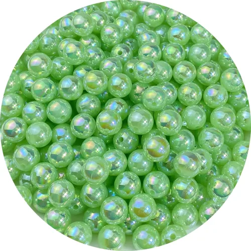 Miniatura 18 de 300 cuentas de perlas para manualidades de 0.315 pulgadas (0.315 in), cuentas redondas sueltas de perlas para collares, pulseras, aretes, blanco AB