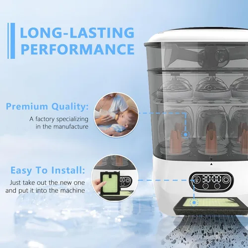 Miniatura 5 de Filtro HEPA de repuesto compatible con Baby Brezza Bottle Dryer Advanced y Baby Brezza Bottle Washer Pro