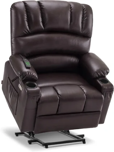 Miniatura 28 de MCombo Silla reclinable de elevación eléctrica extragrande para ancianos, silla elevadora con calor y masaje, reclinable para personas grandes