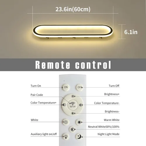 Miniatura 3 de Lámpara de techo LED moderna, anillo negro empotrado, lámpara de techo con control remoto, lámpara de techo acrílica para dormitorio, pasillo, isla