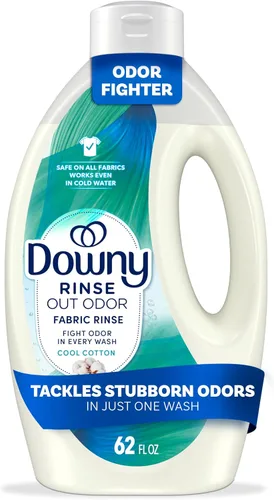 Miniatura 16 de Downy Rinse - Removedor de olores de lavandería, aroma de algodón fresco, suavizante de tela y enjuague para eliminar olores de lavandería, combate