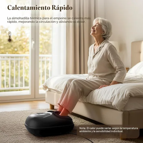 Miniatura 5 de CuPiLo - Masajeador shiatsu de pies con calor, elegible para FSA y HSA, vibración y presión ajustable para fascitis plantar, neuropatía, regalo
