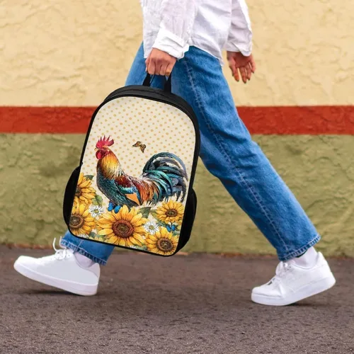 Miniatura 98 de HUGS IDEA Los animales frescos 3D niños escuela libro bolsa niños impresión mochilas, Baloncesto, Moderno