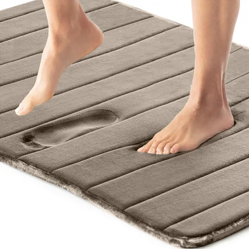 Miniatura 23 de Gorilla Grip - Alfombra de baño de espuma viscoelástica de 24 x 17 pulgadas, original, de primera calidad, suave, absorbente, gruesa, lavable a