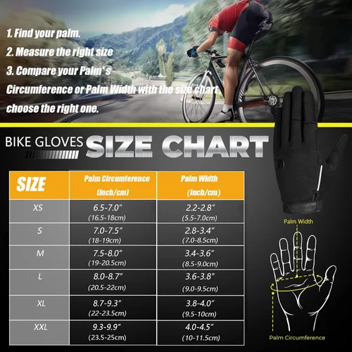 Miniatura 7 de BIKINGMOREOK - Guantes de ciclismo para bicicleta de montaña, para hombre y mujer, permite el uso de pantallas táctiles, con acolchado de gel